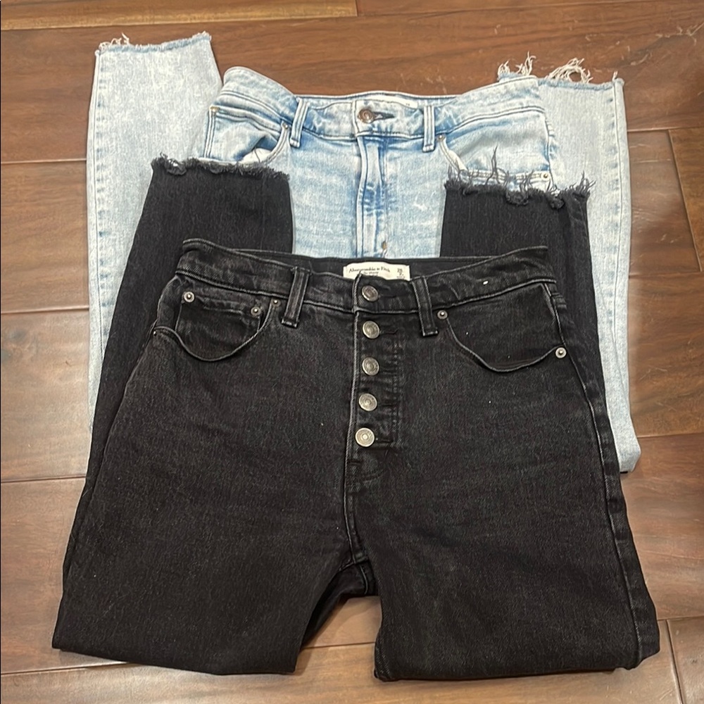 Lot of 2 Abercrombie & Fitch Skinny High Rise 26s
